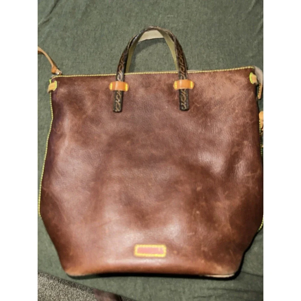 Consuela Sling Magdalena Pebbled Leather Large Sz Purse Straps Like Green